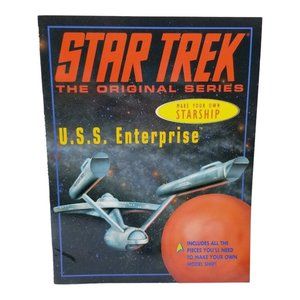 Star Trek Classic Starship Enterprise Paper Model Punch Out Book Kit Vintage